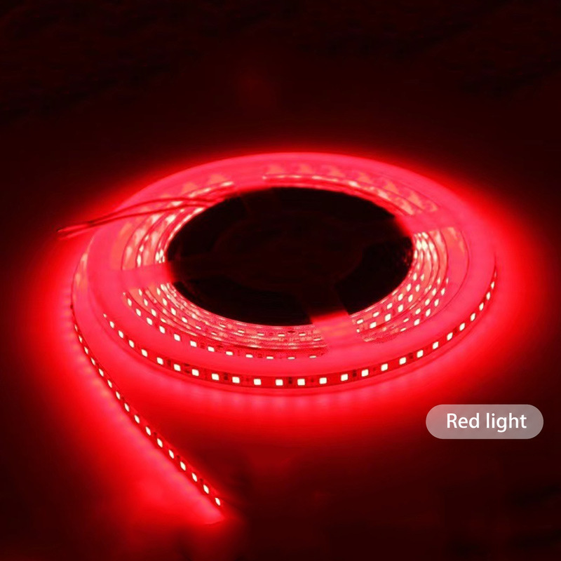 Red fixed-colour strip illuminated on a reel