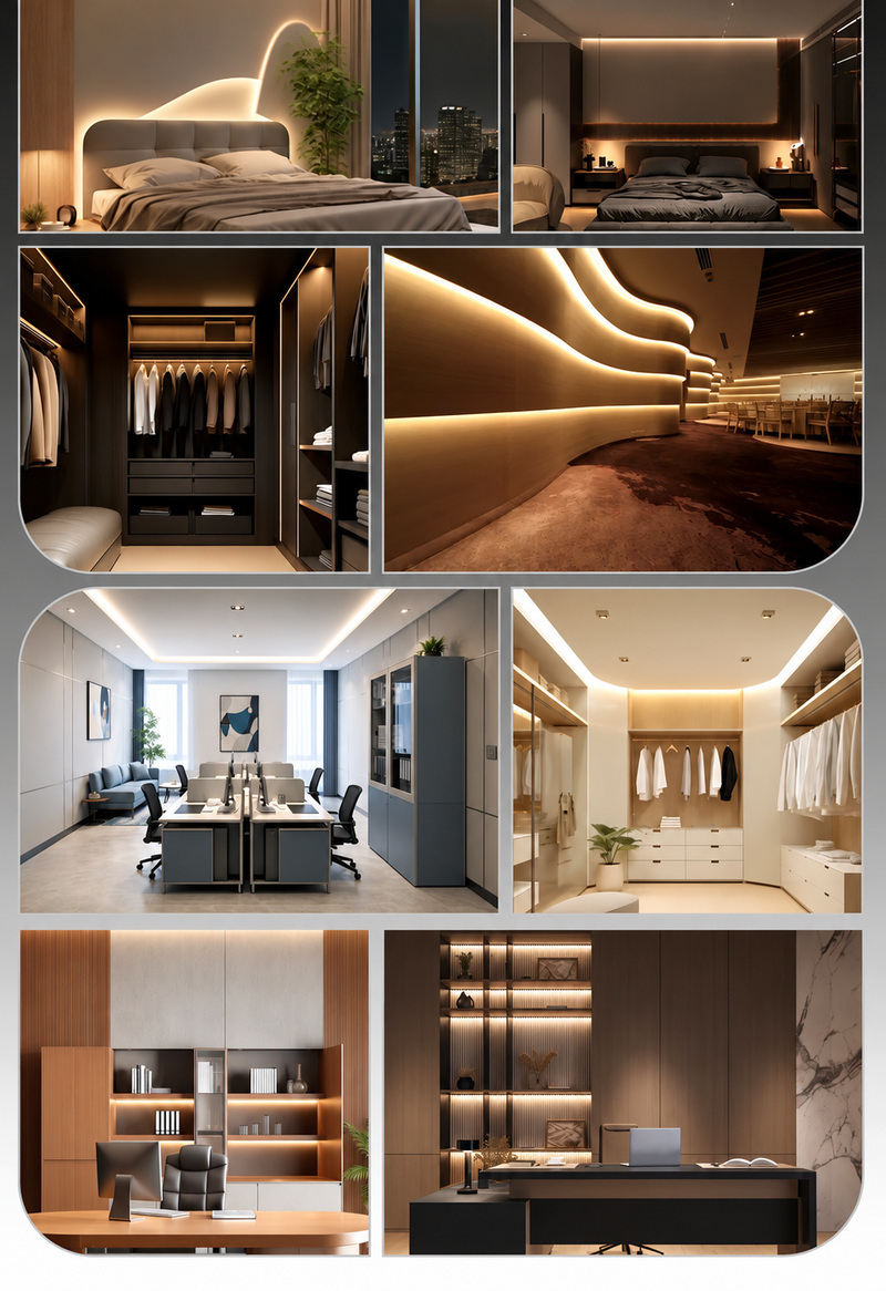 Cove, cabinet and shelf lighting in interiors