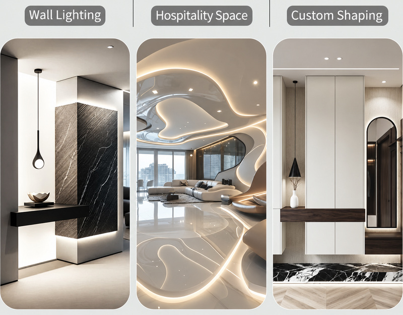 Interior wall, ceiling and cabinet accent lighting examples
