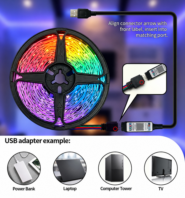 USB controller connection and power-source examples