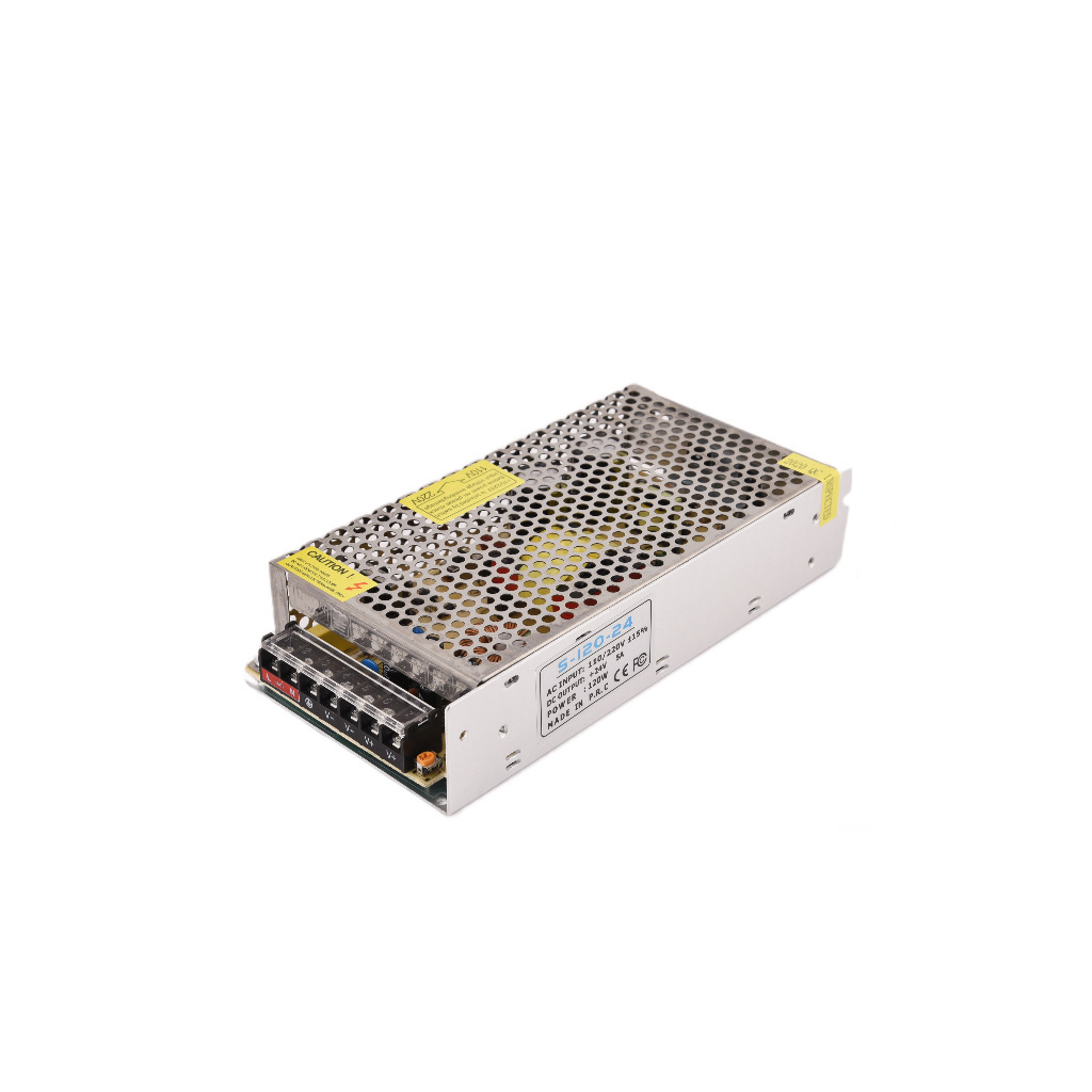 110–240V Input Metal-Case LED Switching Power Supply - power supply angle