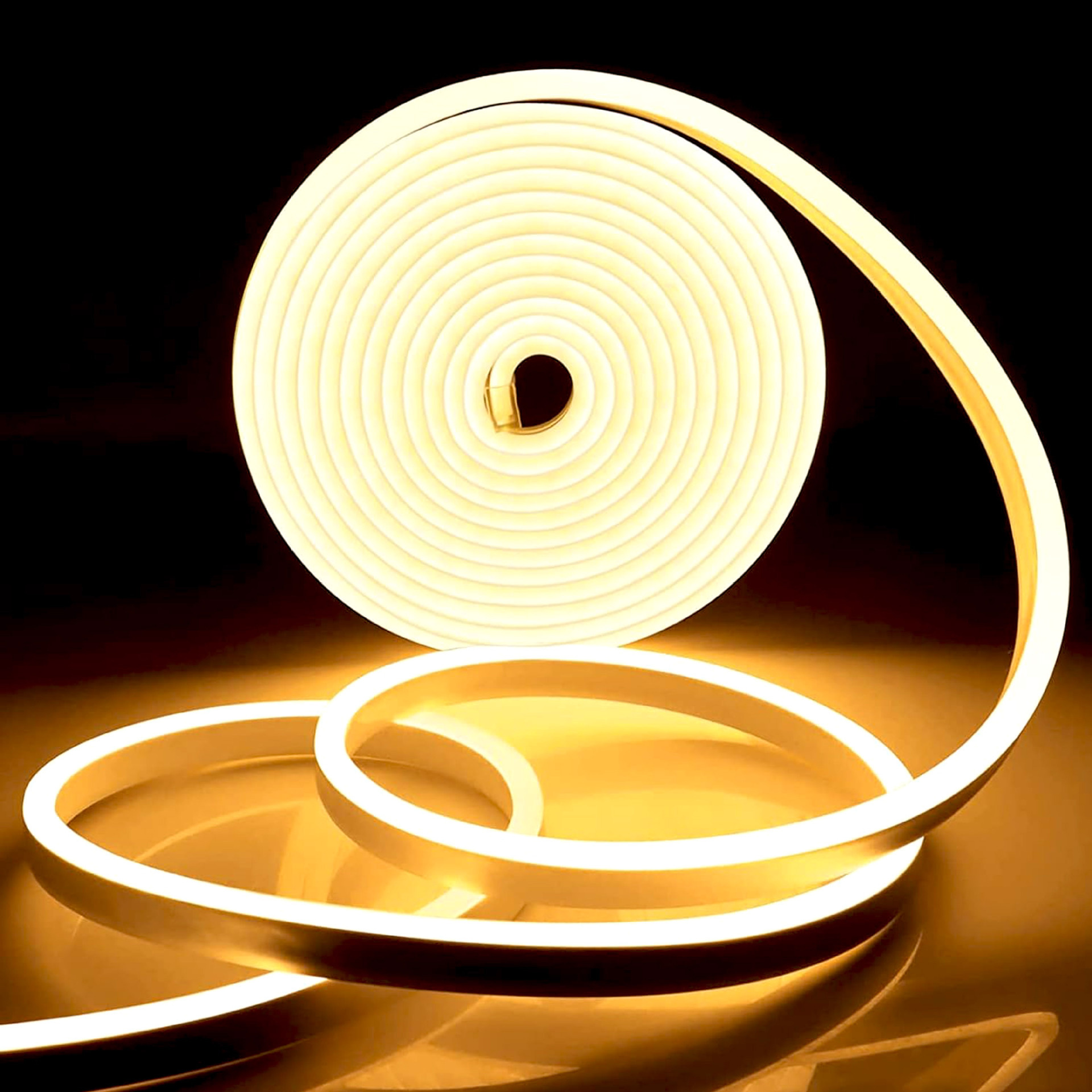 12V / 220V 2835 Flexible Neon Strip, 120 LEDs/m - warm-white lighting effect