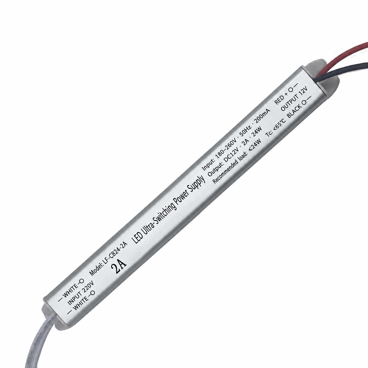 12V / 24V Slim LED Power Supply Range - LF-CB24 12V 2A 24W