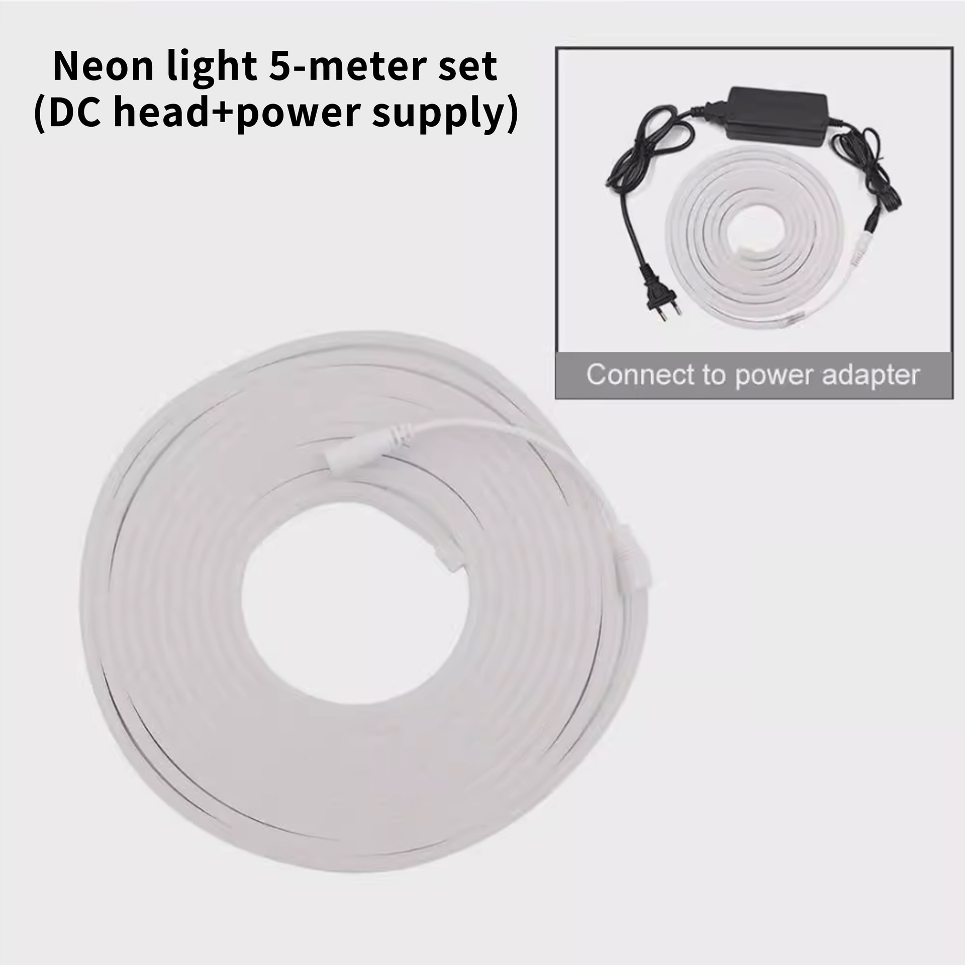 12V Flexible Neon Strip for Signs and Shaped Lighting - kit configuration