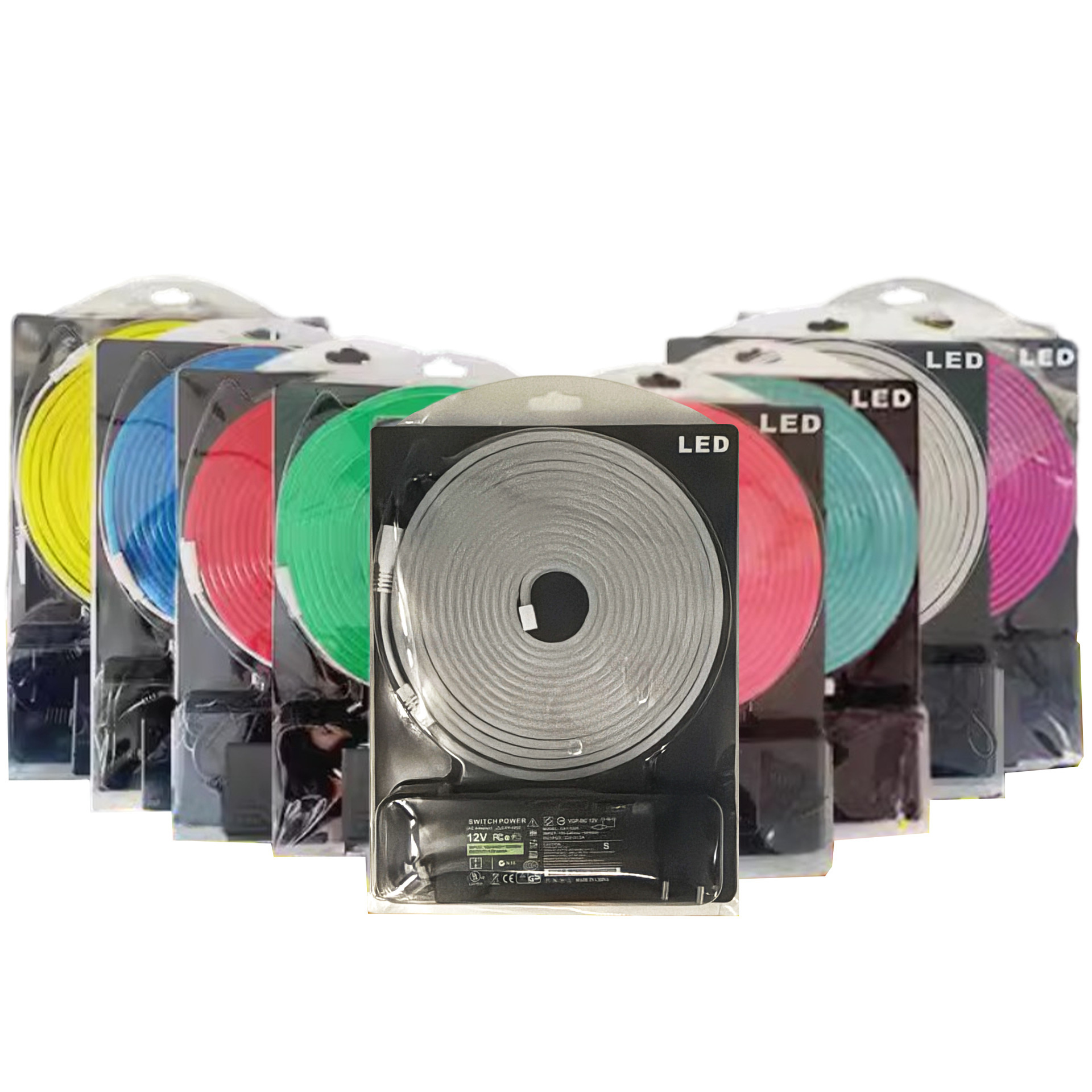 12V Flexible Neon Strip for Signs and Shaped Lighting - packaged product range