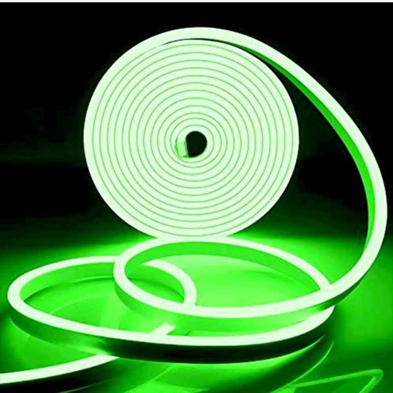 12V Flexible Neon Strip for Signs and Shaped Lighting - green lighting effect