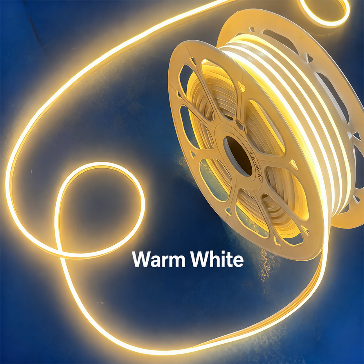 12V Side-View Flexible Neon Strip - warm-white lighting effect