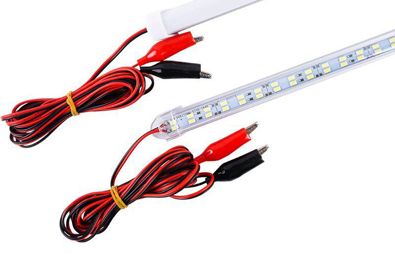 12V U-Channel Rigid LED Bar - lead configuration