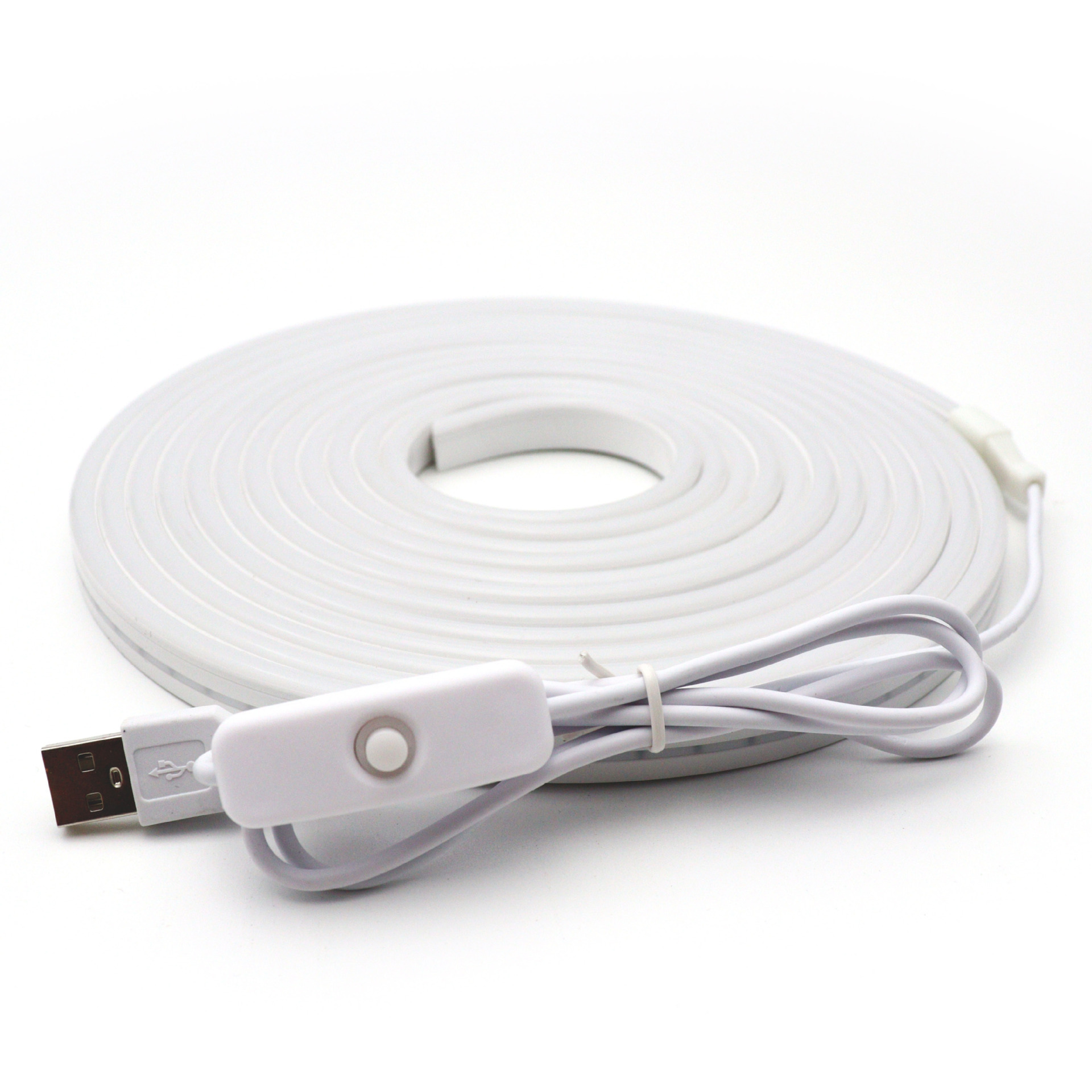 5V USB Flexible Neon Strip with 501 Button Switch - unlit product detail