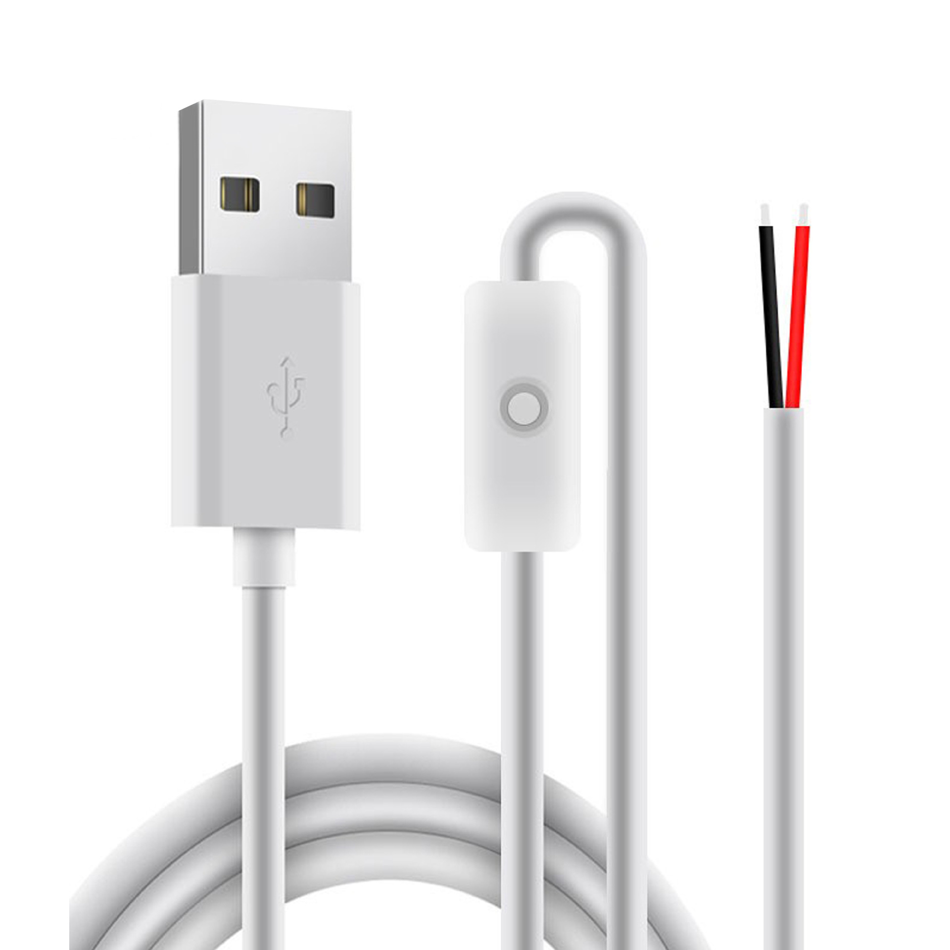 5V USB Switch and Control Cable Range - single-button control lead
