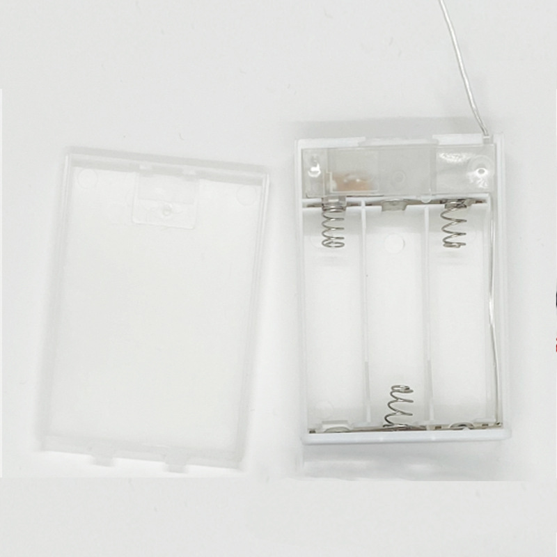 AA and button-cell battery box range - transparent AA battery box