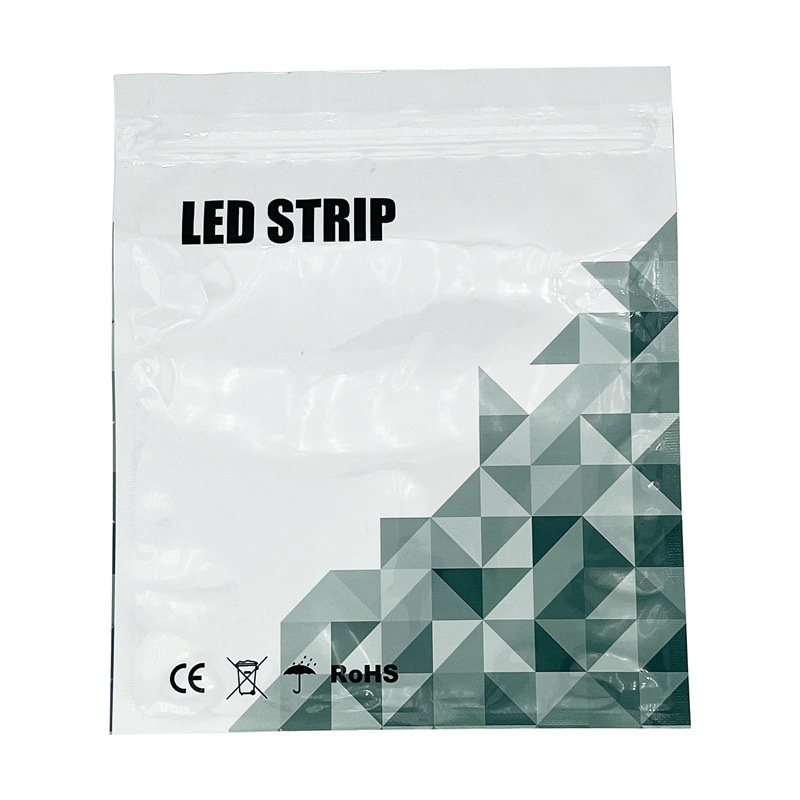 Printed storage bag for packaging LED strips