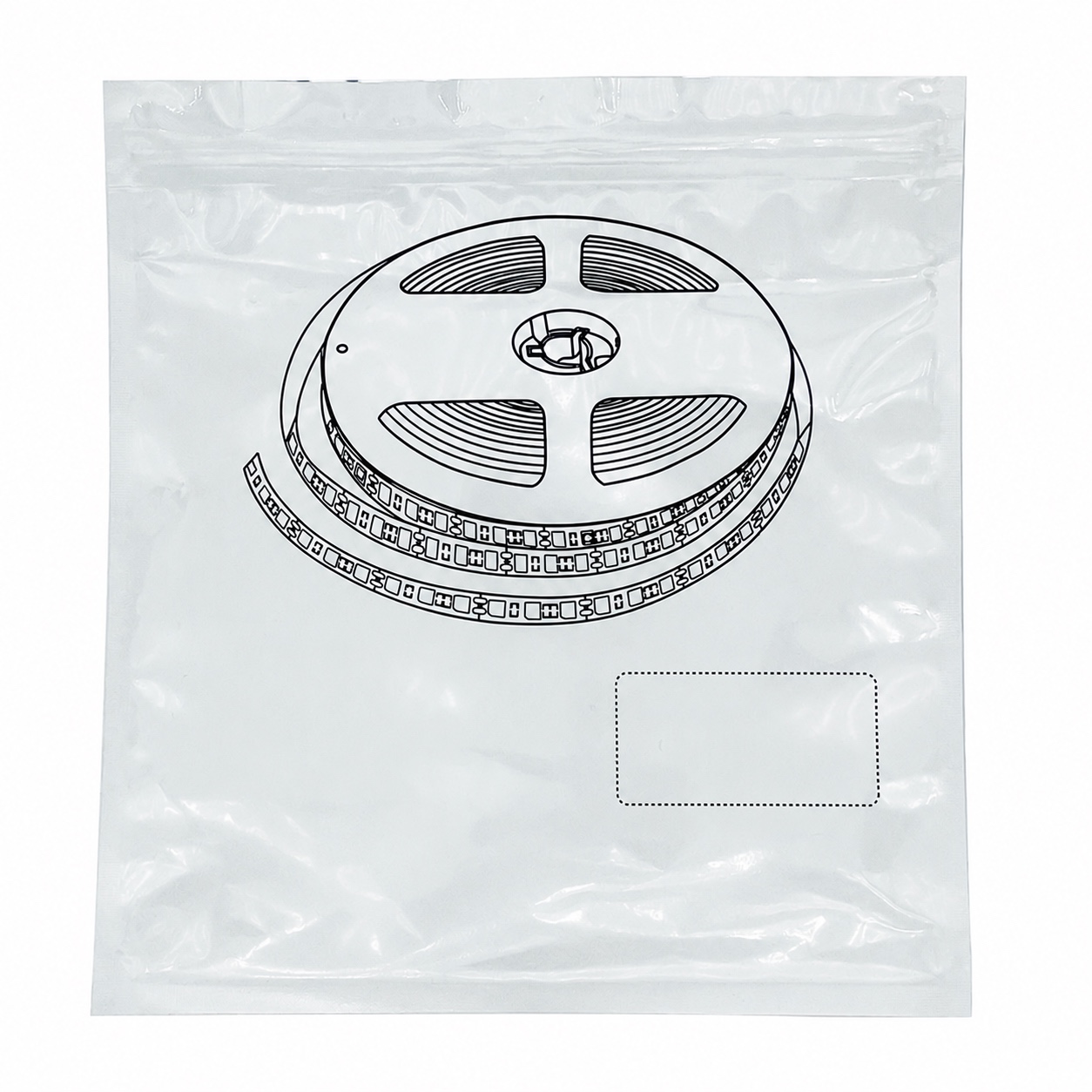 LED Strip Storage and Packaging Reels - clean reel print storage bag