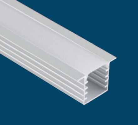 U-Shape Aluminium LED Strip Channel Range - model 1515 with flange profile option