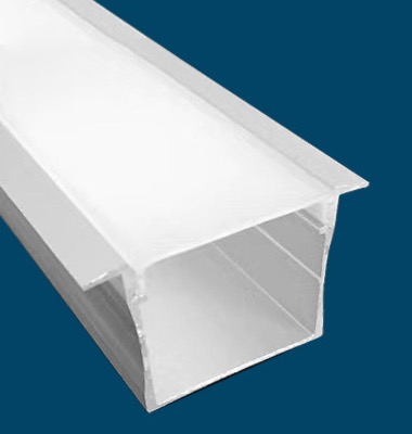 U-Shape Aluminium LED Strip Channel Range - model 2320 with flange profile option