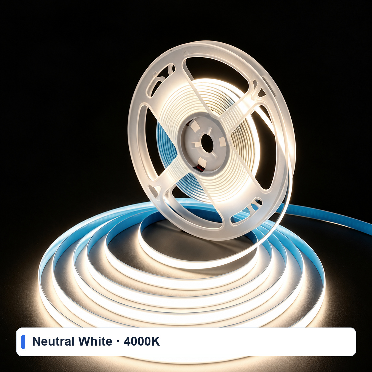 5V narrow COB LED strip in neutral white light