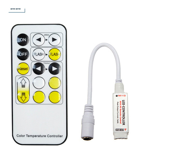 5V/12V/24V 15-Key Dual-White LED Controller
