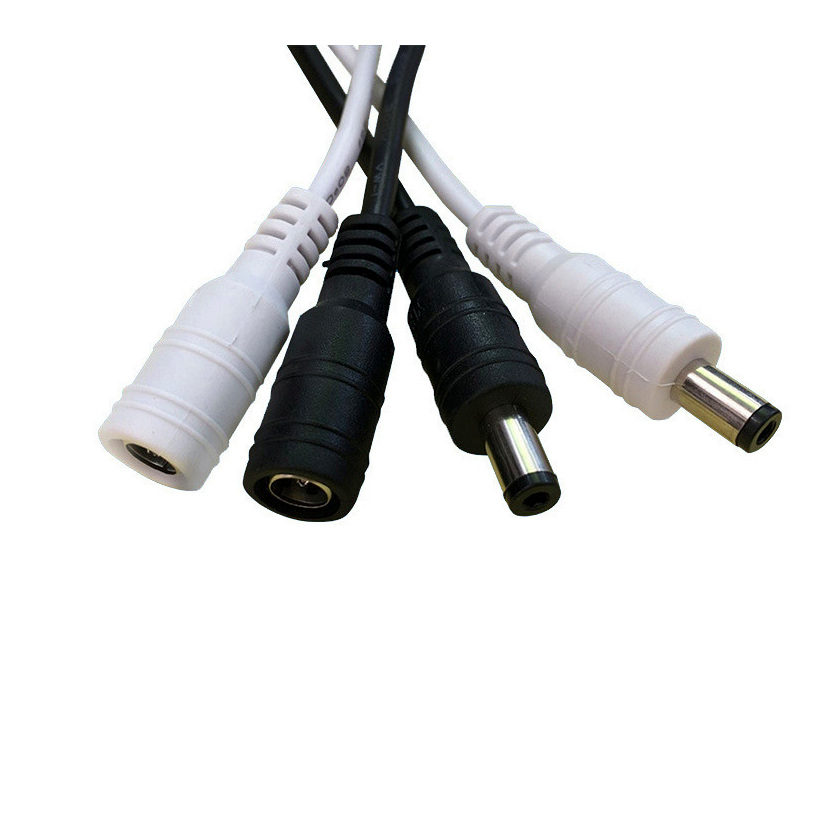 5.5 × 2.1 mm DC Male/Female Power Connector Leads