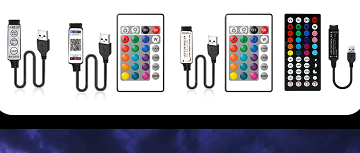 Three-button, infrared, Bluetooth/app and music-control options
