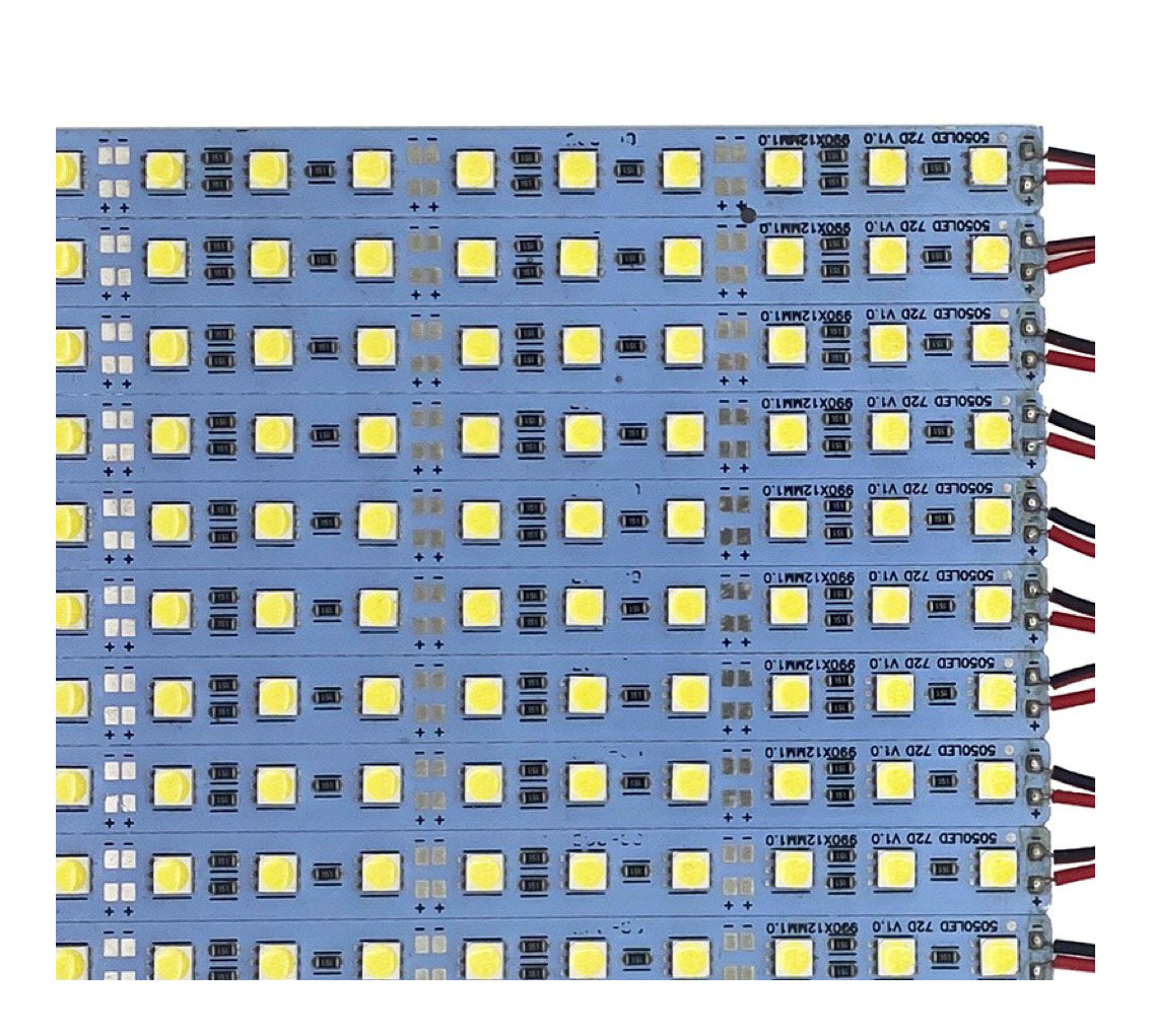12V 5050 Rigid LED Bar, 36/72 LEDs