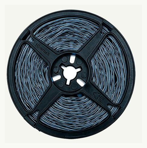 Complete reel detail of the 5050 RGB strip from the shown USB music-sync kit, without adjacent component fragments