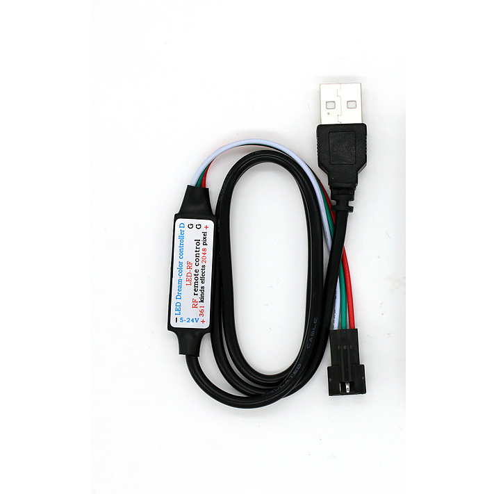 Usb and three pin interface for the 5 V USB 21-key RF controller with a three-pin interface