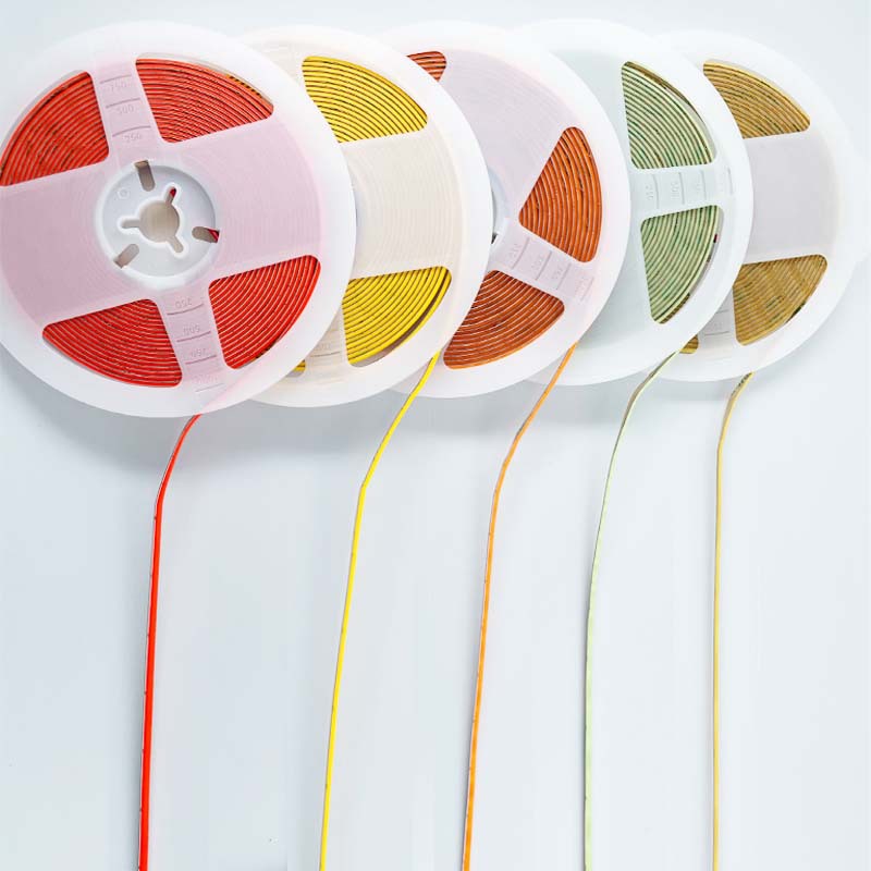 COB LED strip reels in several fixed light colors