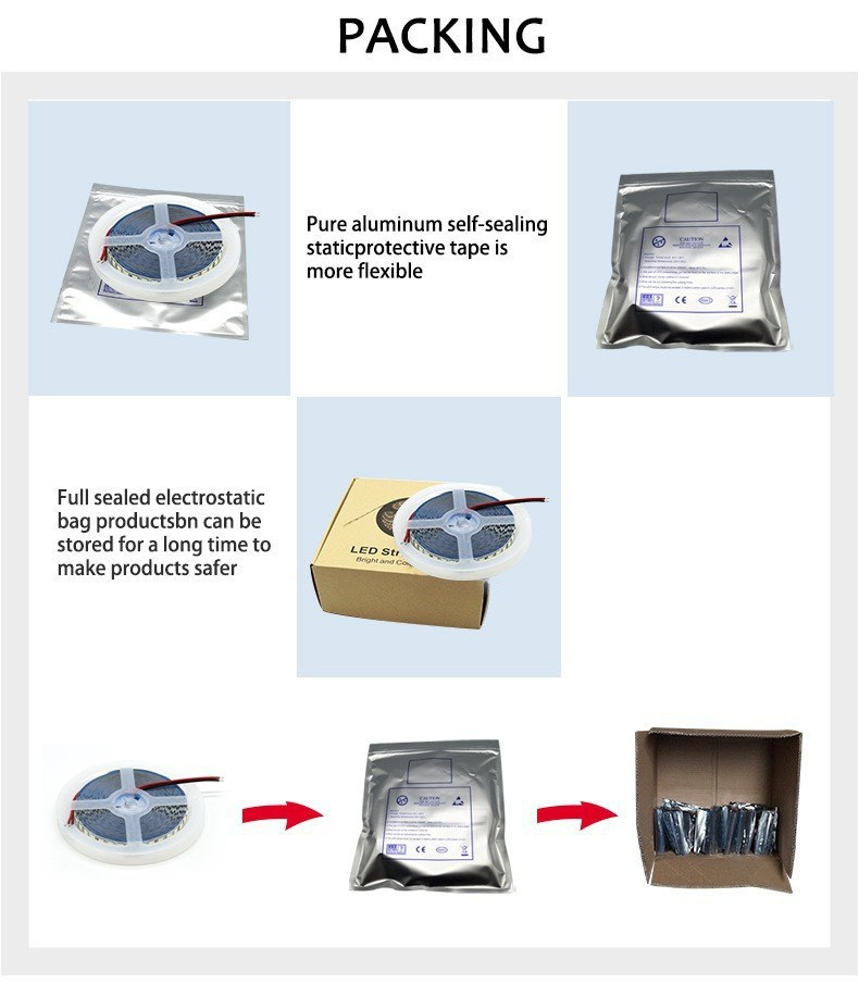 LED strip reel packaging and handling options