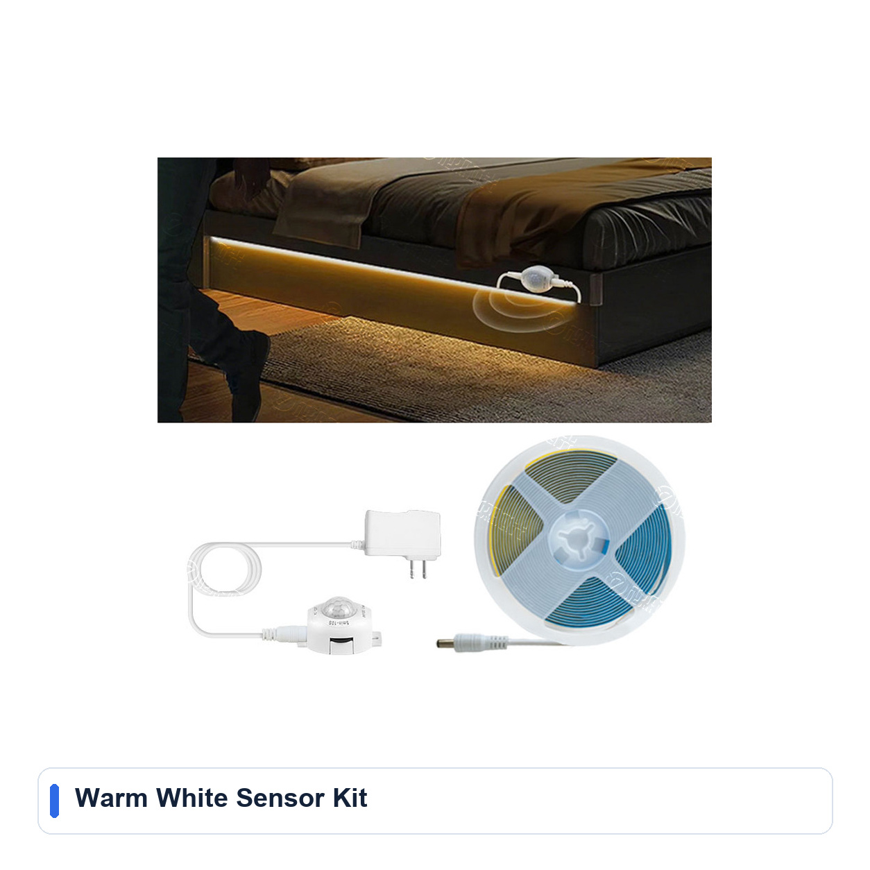 12V COB Motion-Sensor LED Strip Kit
