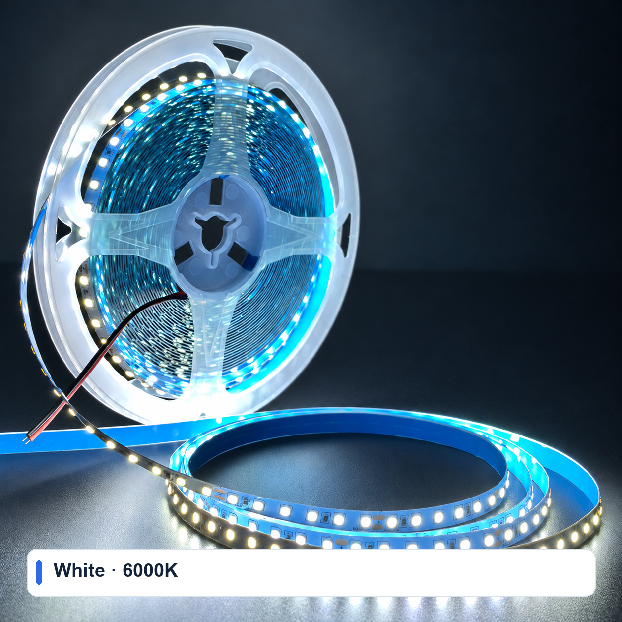 White · 6000K for 24V 8MM 2835 SMD and flexible LED strips