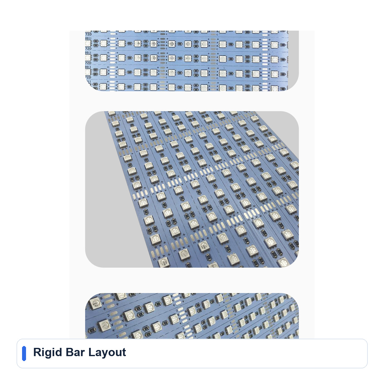 Rigid Bar Layout for RGB 5050 Low-voltage Rigid LED bars