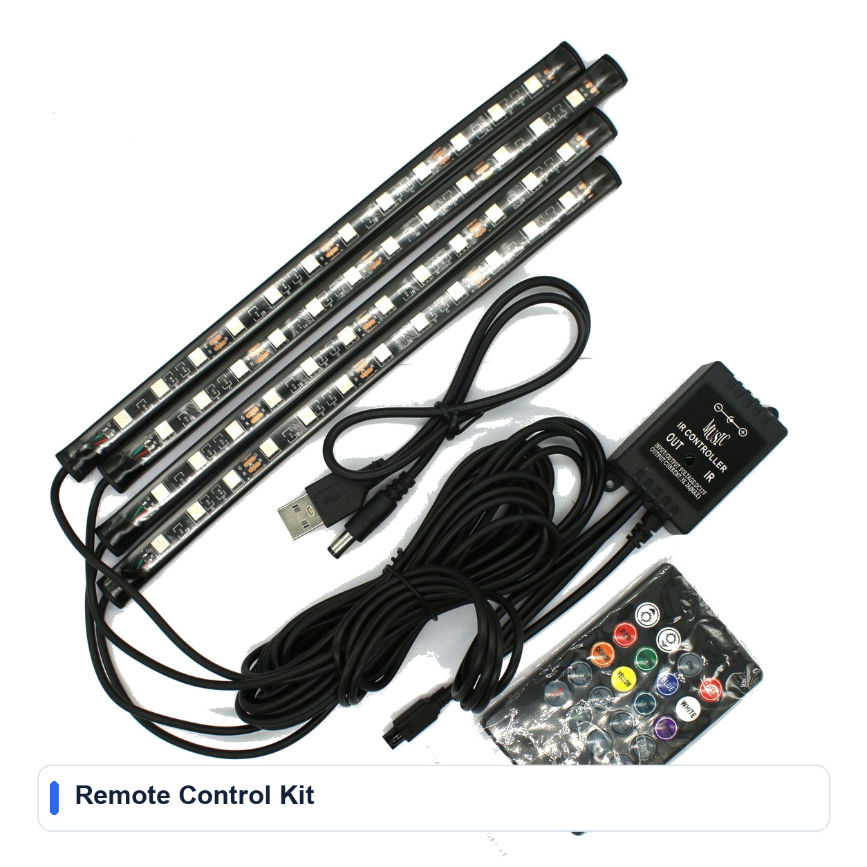 Remote Control Kit for 5V Automotive ambient lighting kits