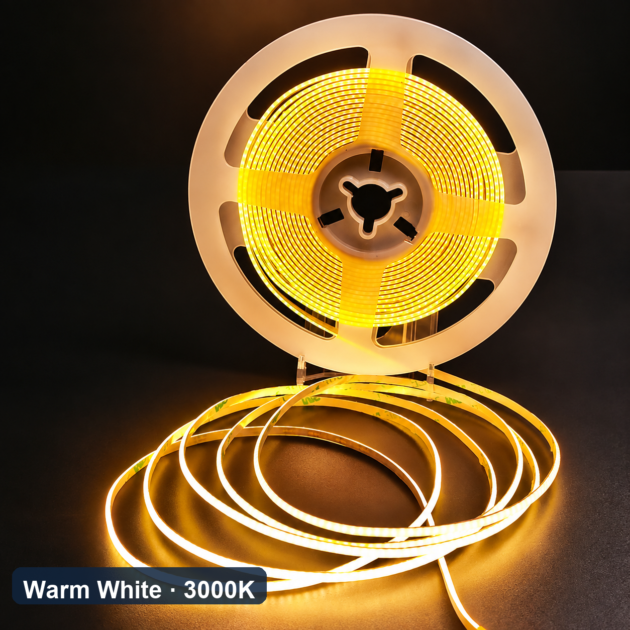 5V USB COB LED strips — 03 warm white 3000k
