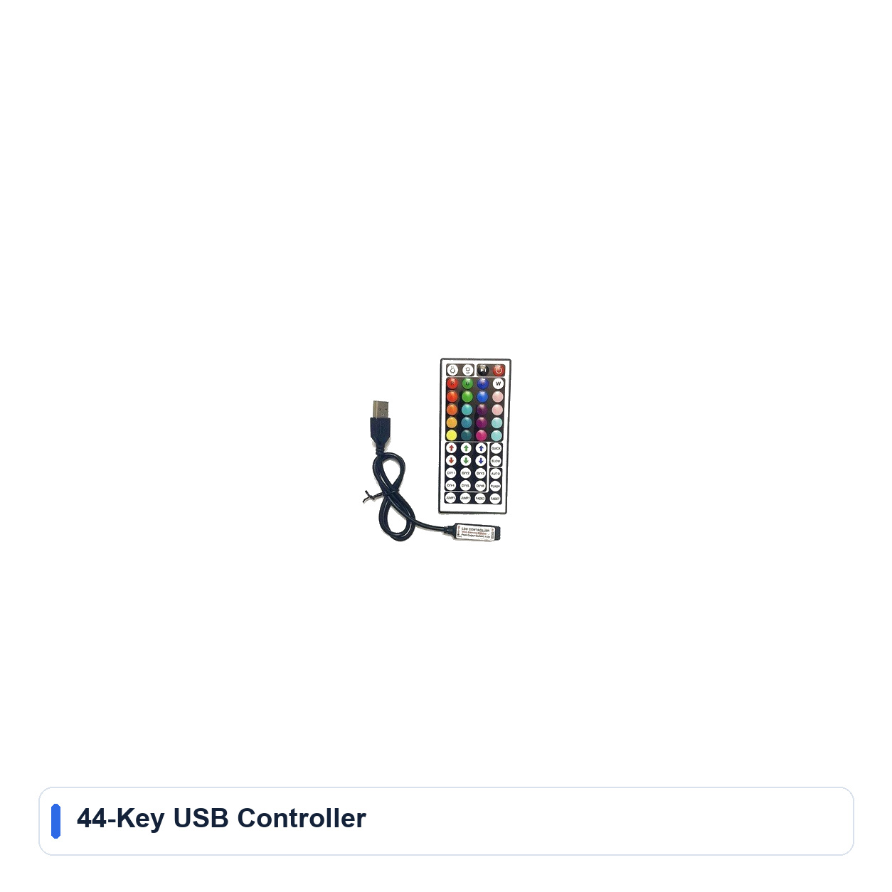 44-Key USB Controller for 5V RGB Dimmable LED strip controllers