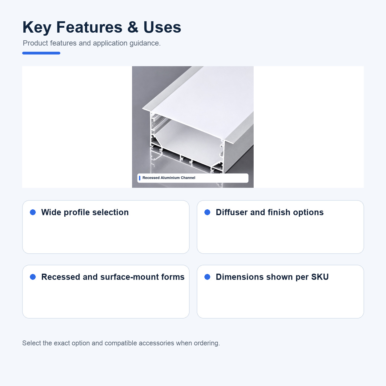 Key features and uses of Rigid Aluminium channels and profiles