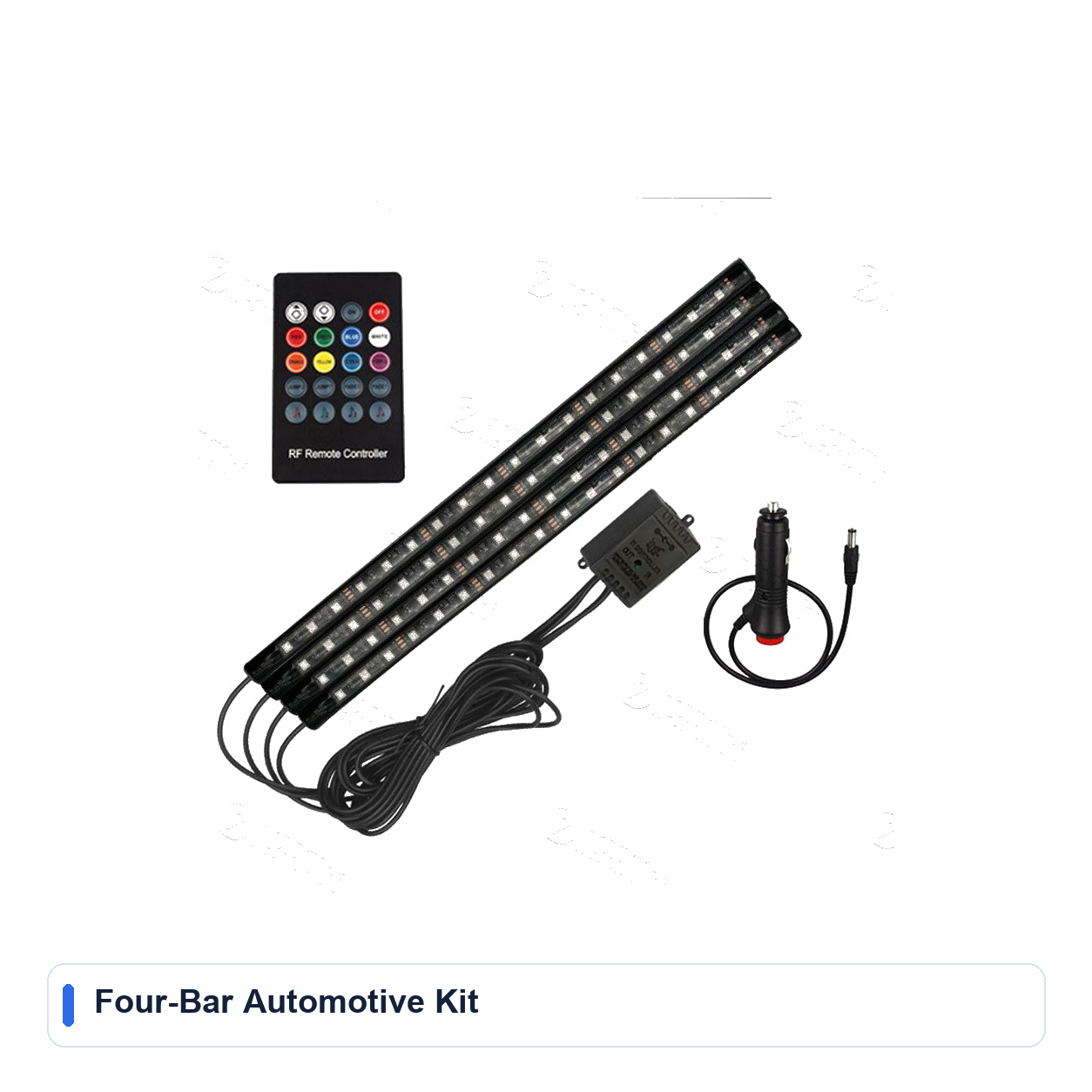 Four-Zone RGB Car Footwell Light Kit