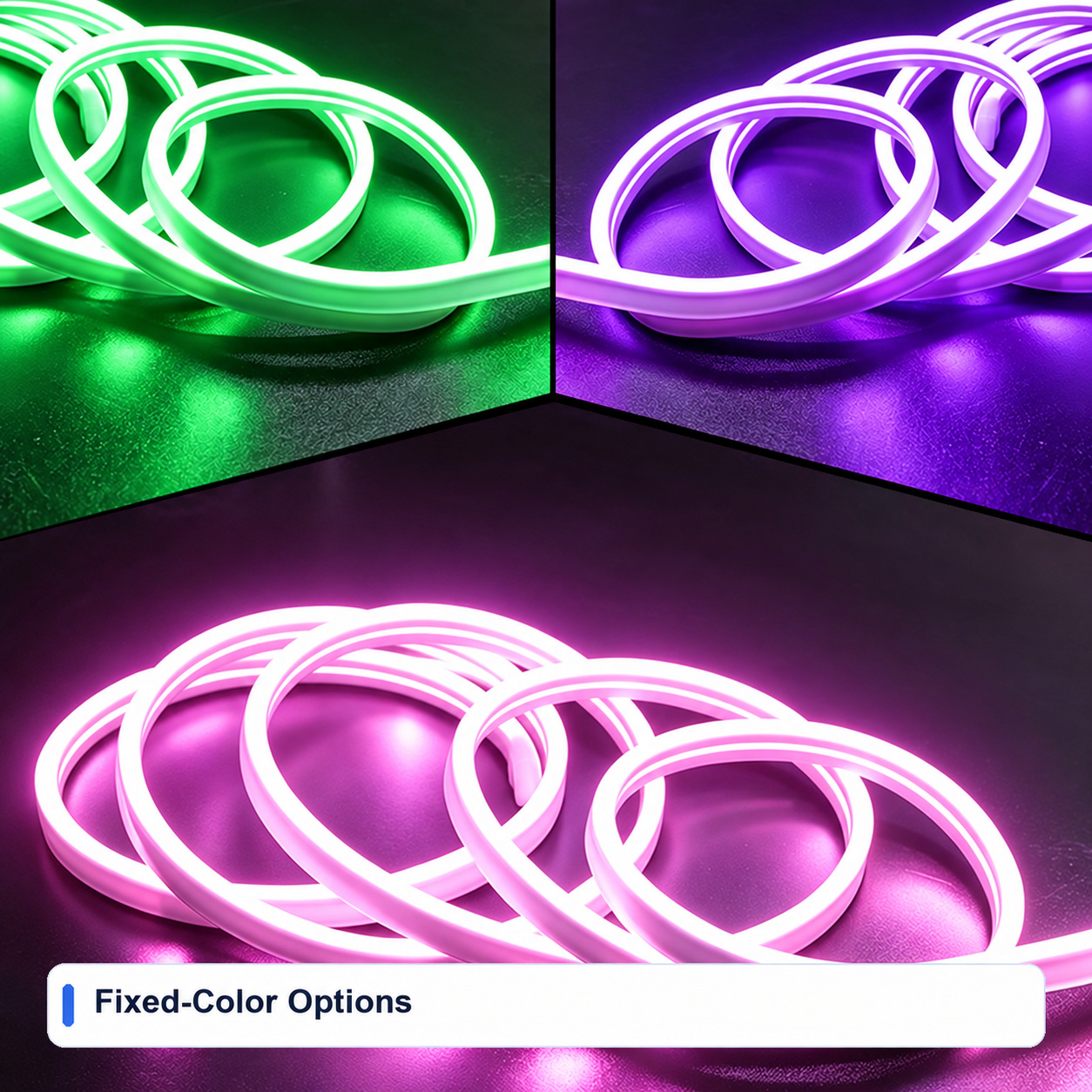 Fixed-Color Options for Low-voltage Automotive ambient lighting kits