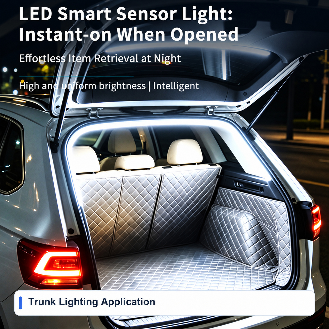 Trunk Lighting Application for Low-voltage Automotive ambient lighting kits