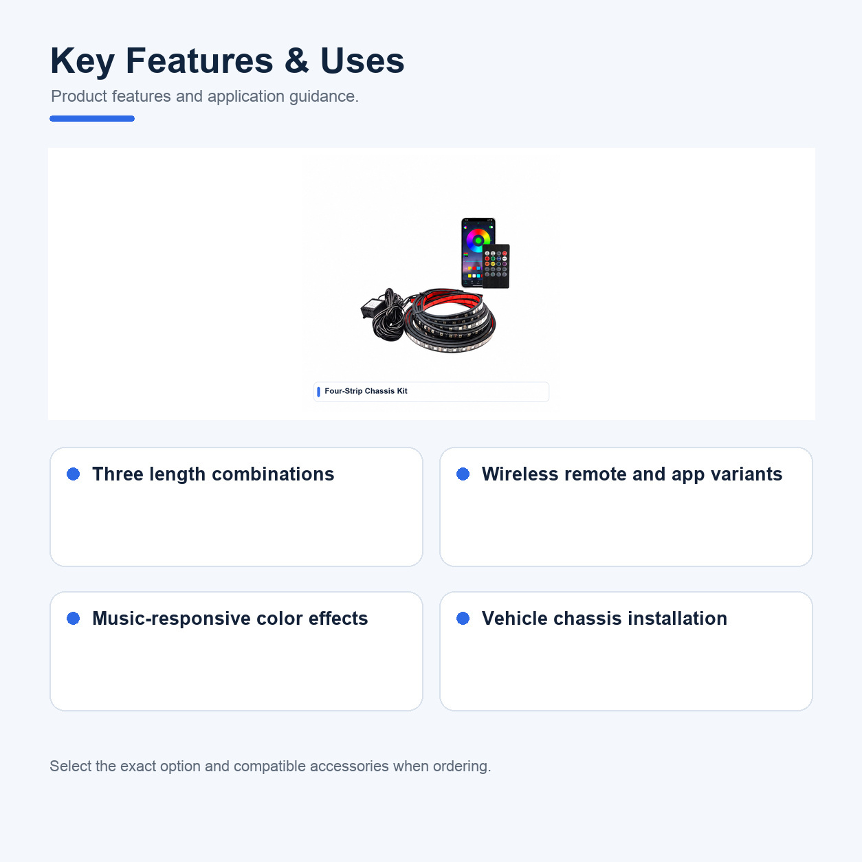 Key features and uses of Sound-control Automotive ambient lighting kits