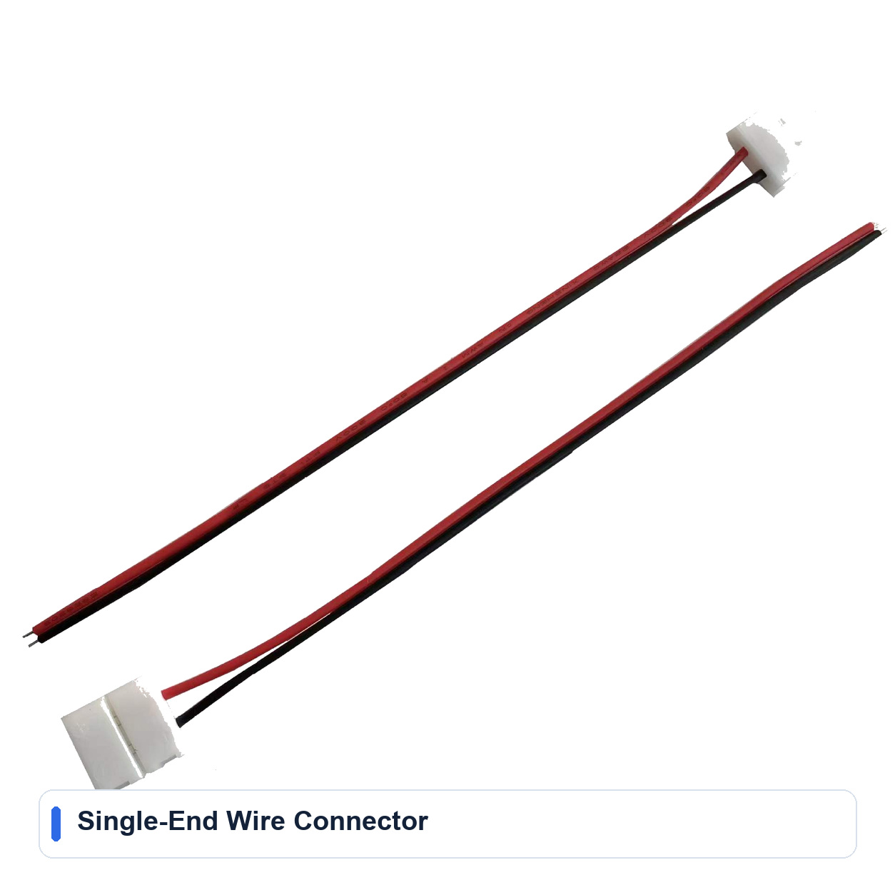 Single-End Wire Connector for USB Connectors and cables