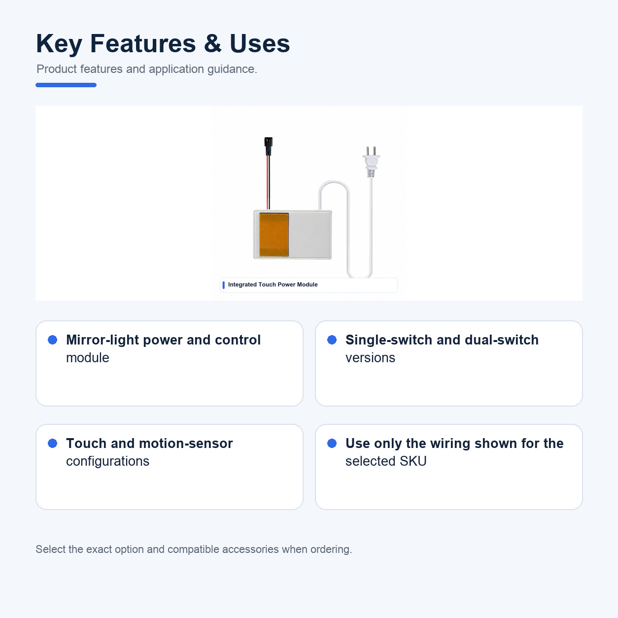Key features and uses of Slim Motion-sensor Power-supply LED power supplies and adapters