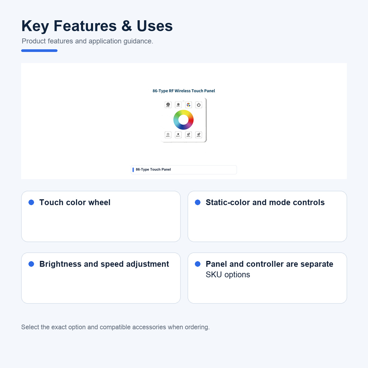 Key features and uses of RGB LED strip controllers