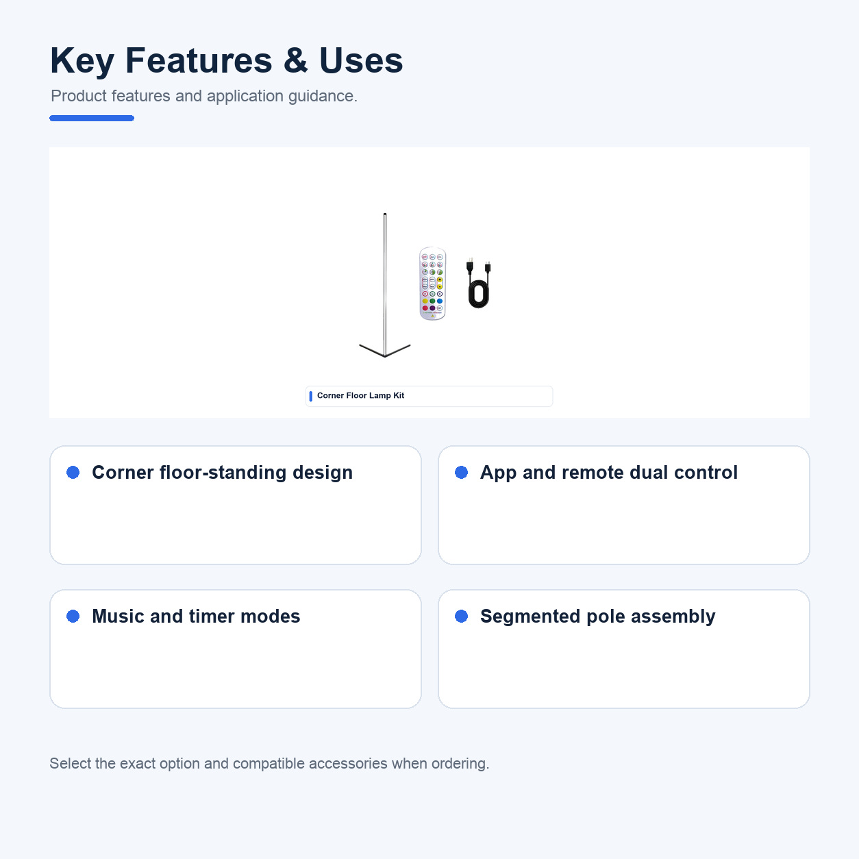 Key features and uses of USB Bluetooth RGB floor lamps