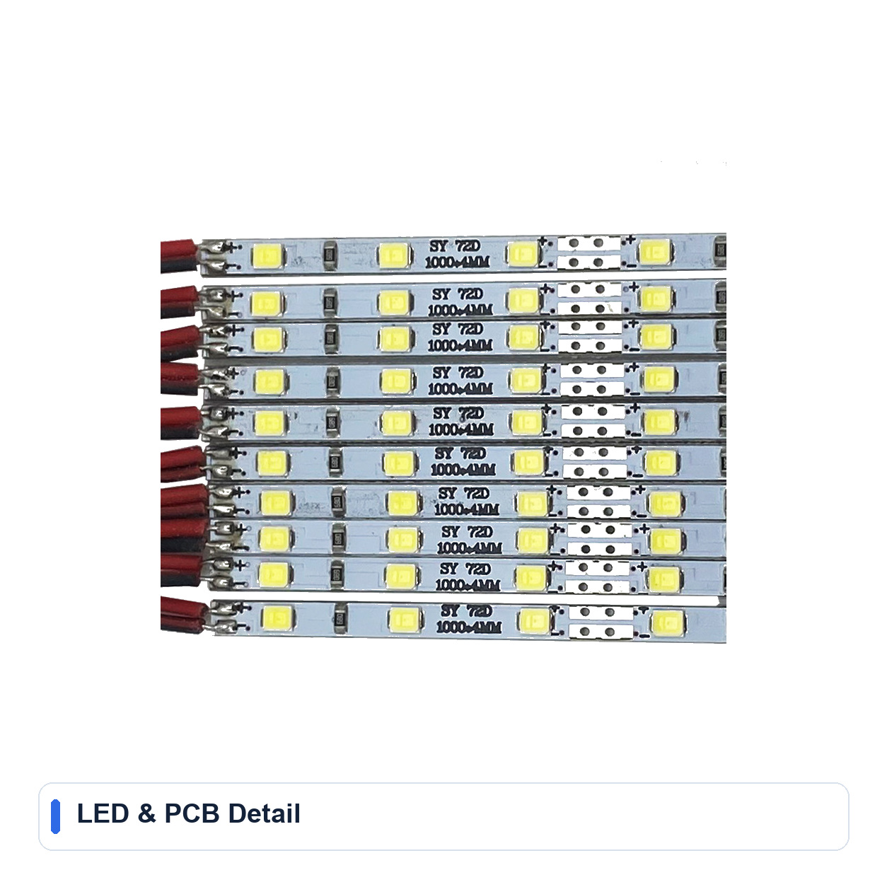 LED & PCB Detail for 4MM Slim Rigid LED bars